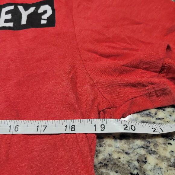 Divided Mickey Mouse‎ What's Up T-Shirt Disney SIZE Men's Medium Red - Picture 4 of 5